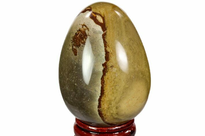 Polished Polychrome Jasper Egg - Madagascar #104653
